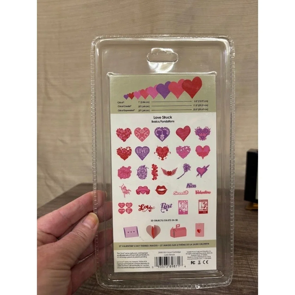 Cricut Love Struck 2010 Limited Edition Valentines Day Cartridge 2000102 NEW‎